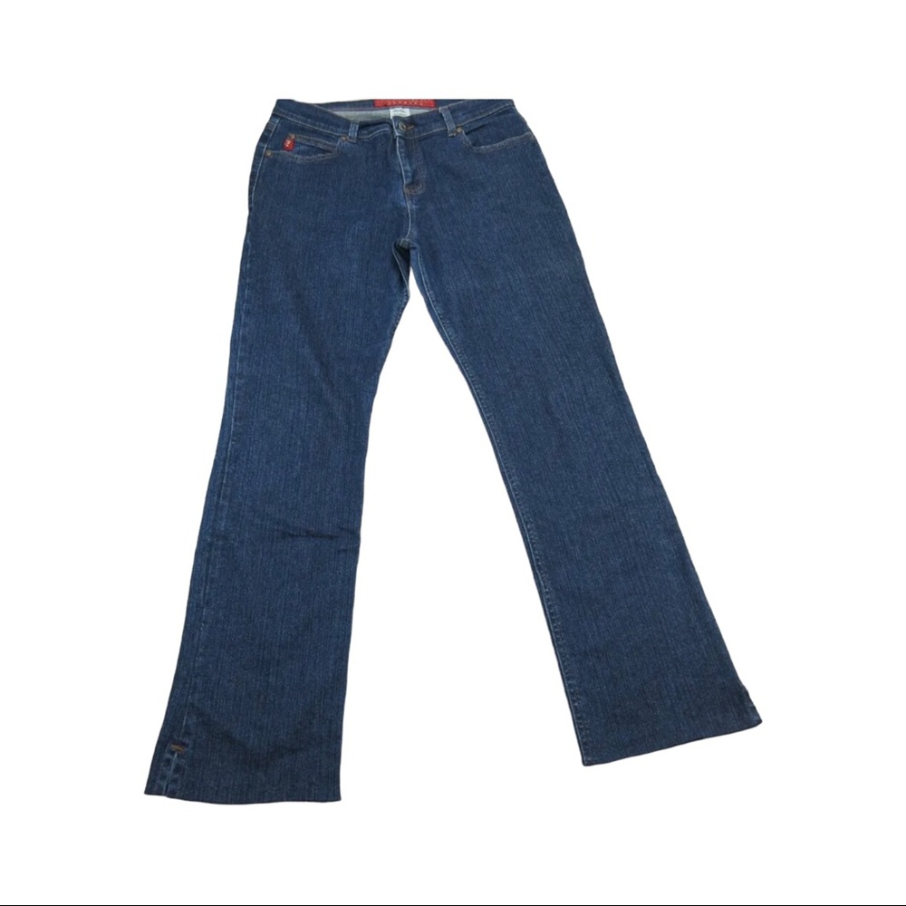 VTG Guess Dark Wash Stretch Bootcut Blue Jeans, Womens Sz 31 - Actual 33”x29”